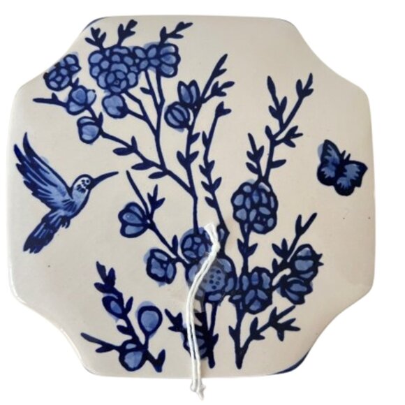 NEW Mikasa Chinoiserie Blue and White Porcelain Trinket Box- Large - Picture 6 of 15